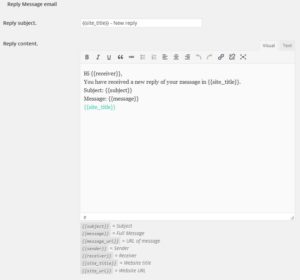 reply message email template