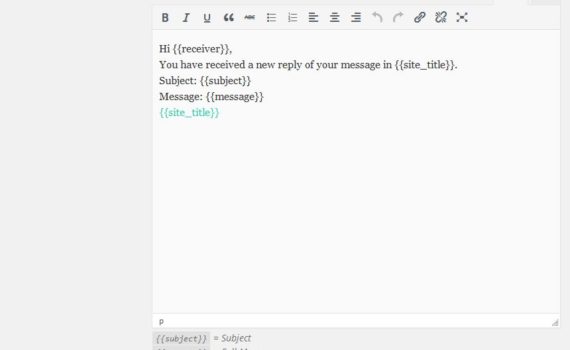 reply message email template
